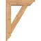 Ekena Millwork Traditional Traditional Smooth Bracket w/ Offset Brace, Western Red Cedar, 5 1/2"W x 20"D x 28"H BKT0604X20X28TRA01SWR - alternate 2
